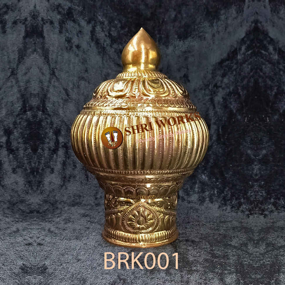Deity Brass Gundu Kireedam - SHRI WORKS for temple purpose