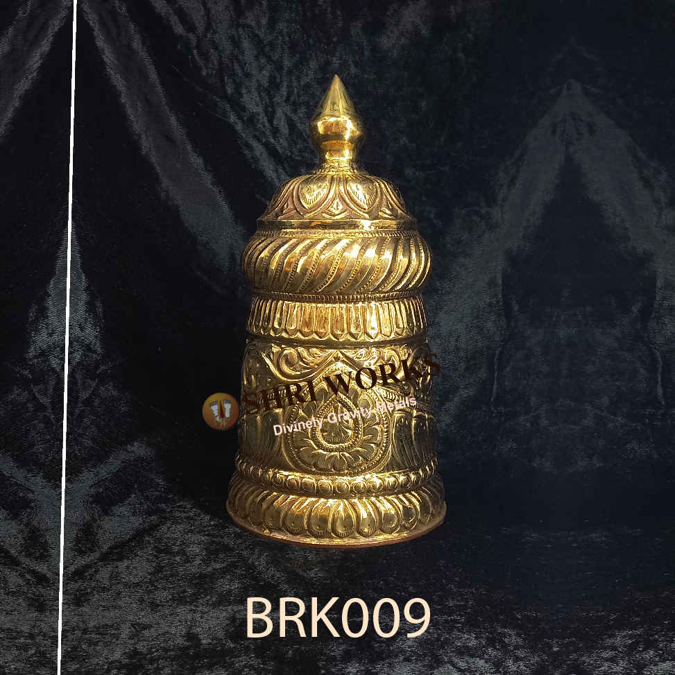 Brass kireedam for god - SHRI WORKS